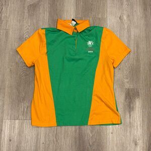 RARE Vtg 1984 LA Olympics Orange Tab Levi's Movin' On Staff Polo Wmns Size Large
